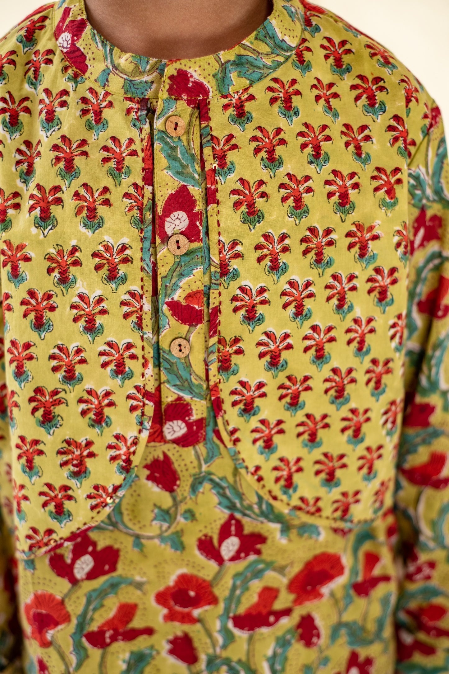 Garden Dhoti Kurta Set