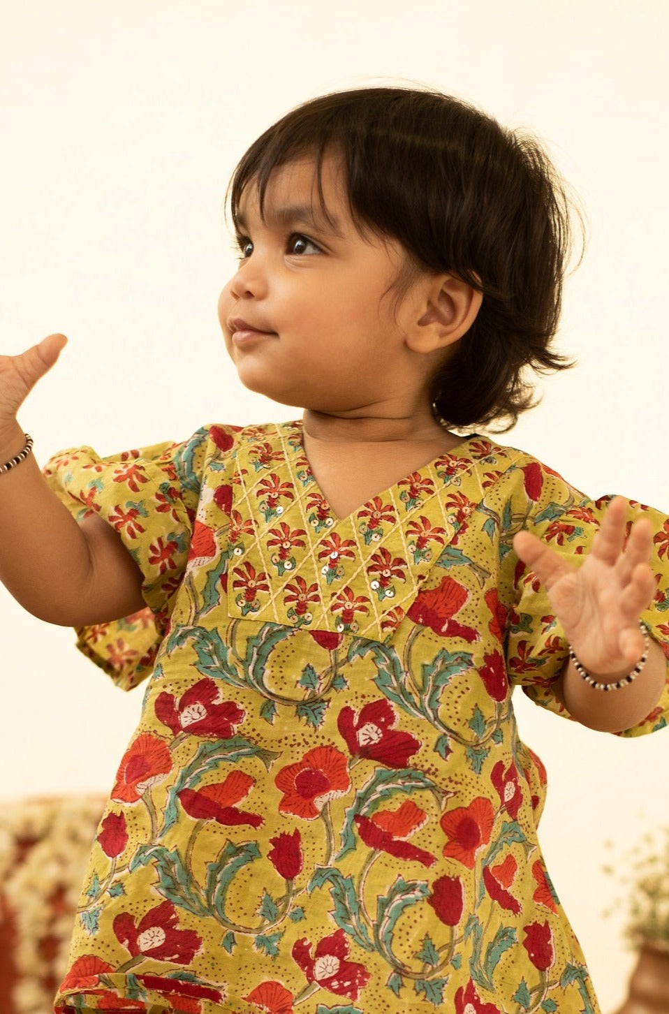 Garden Butterfly Top and Dhoti Set