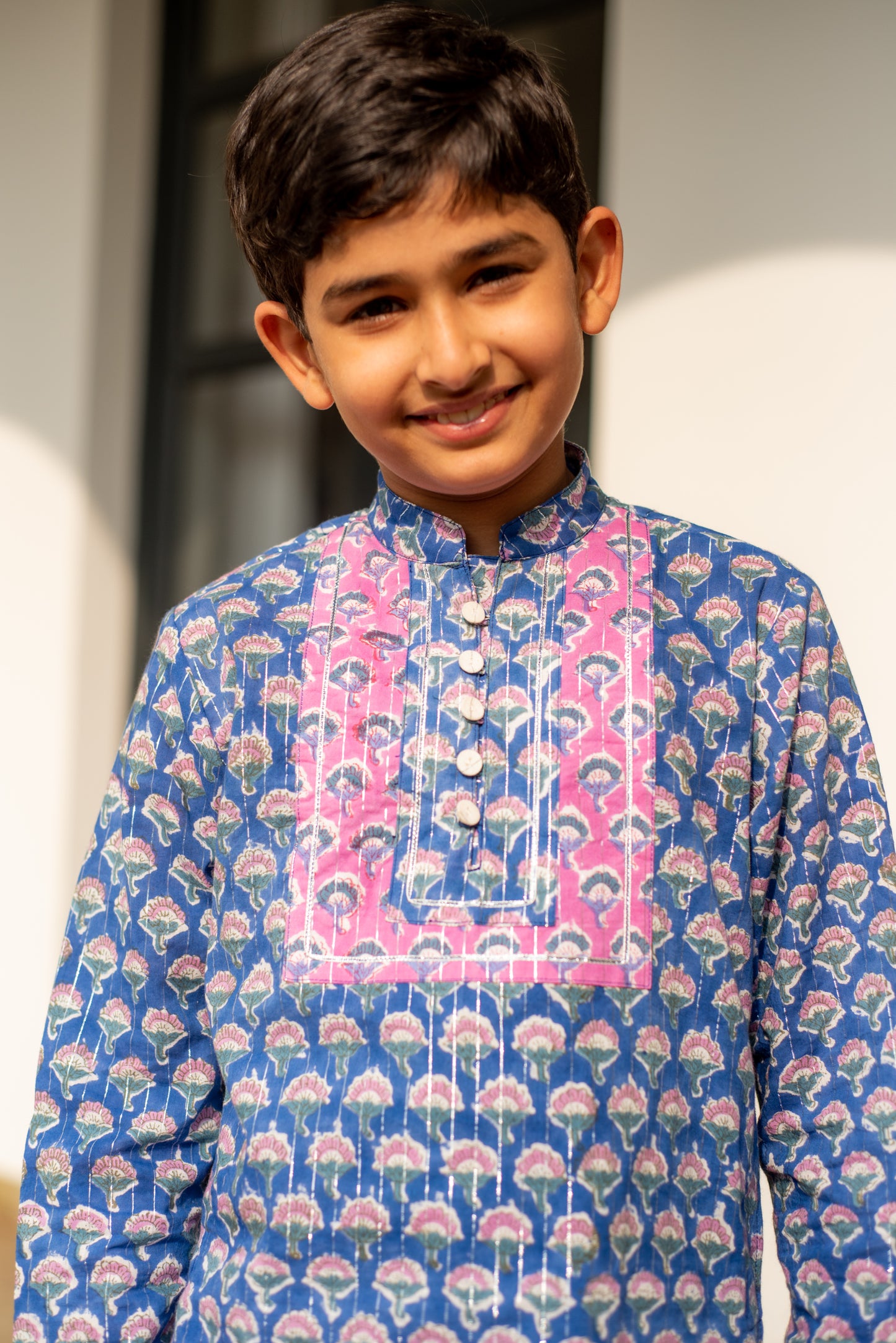 Blue Kurta Pyjama Set