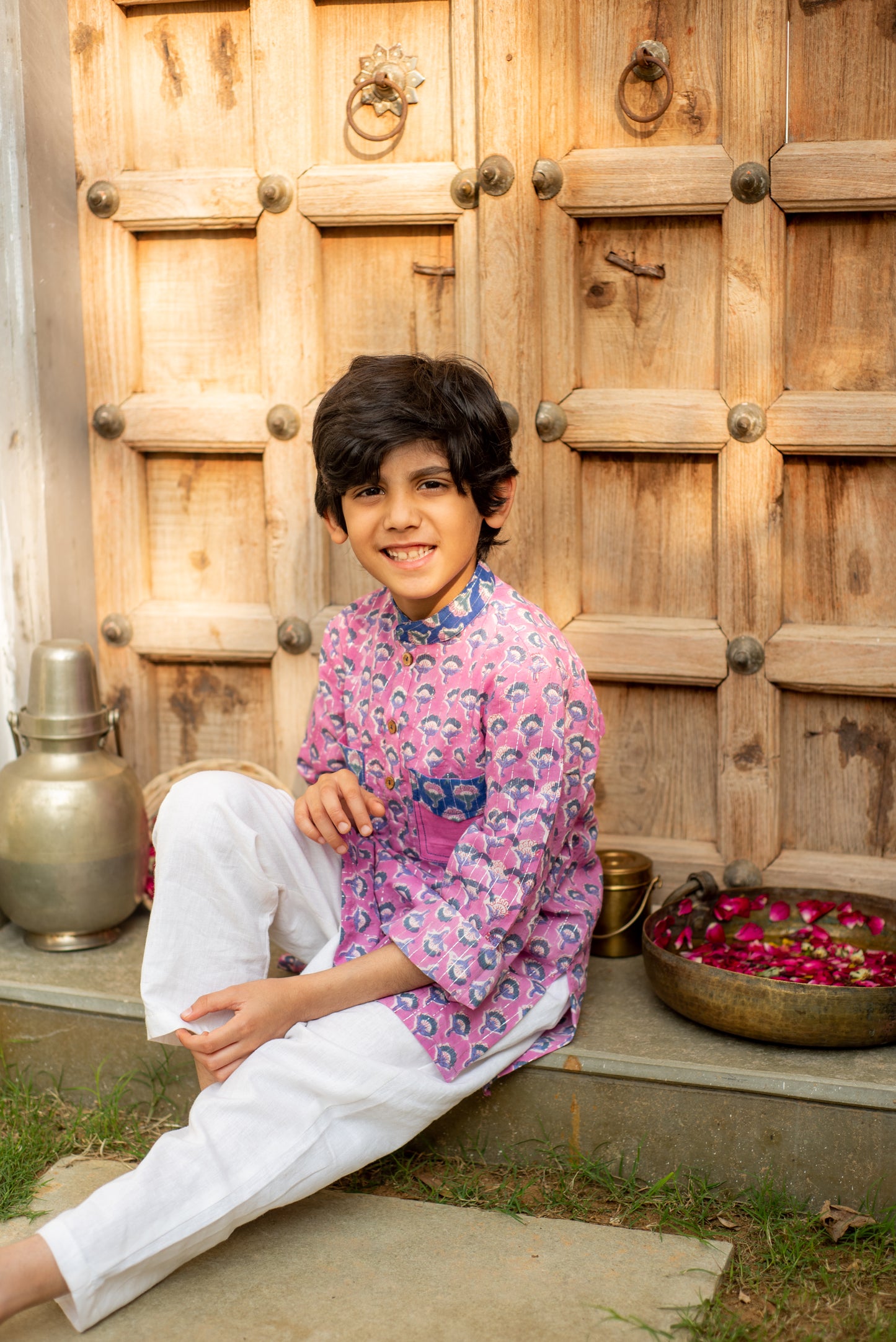 Purple Orchid Kurta Set