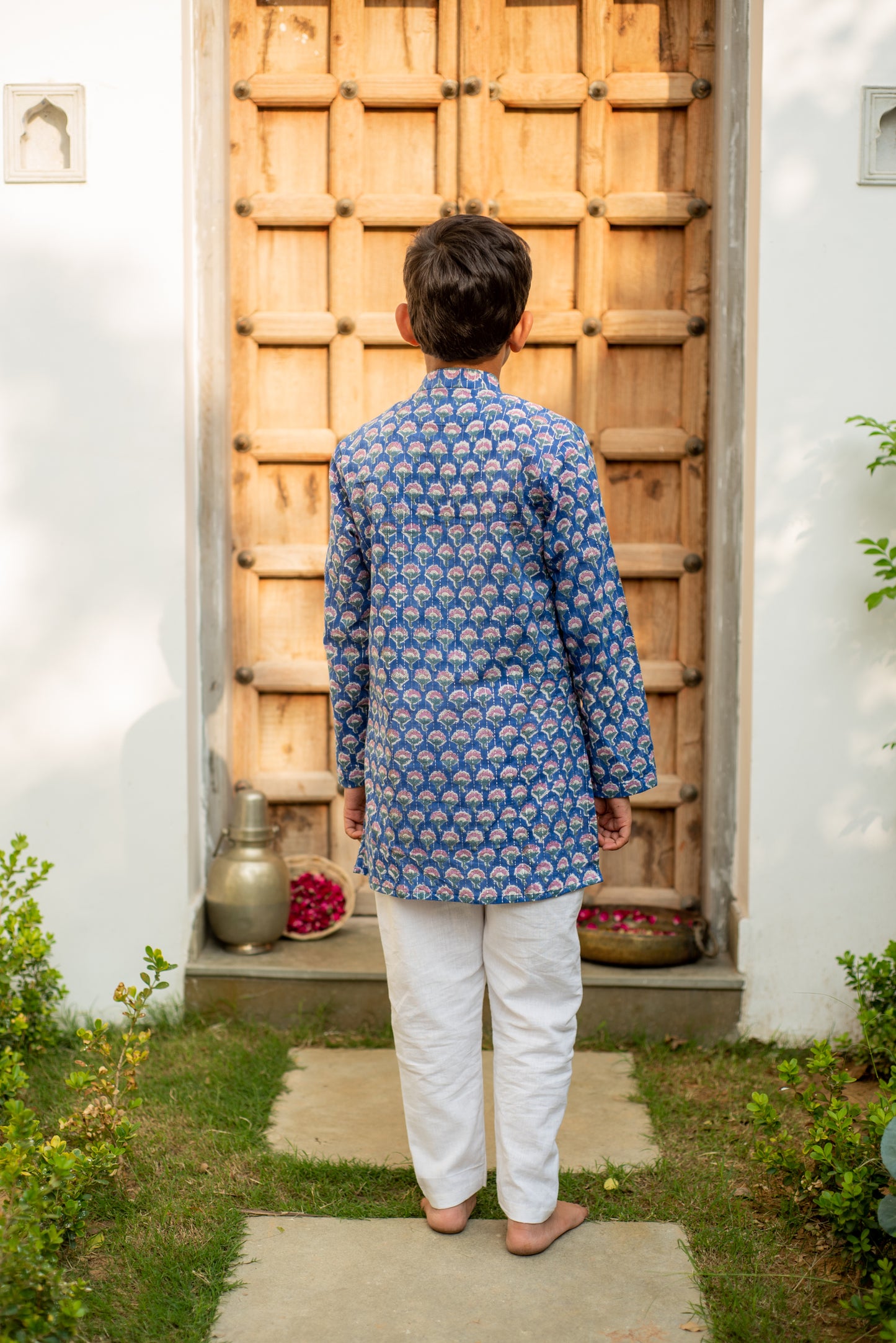 Blue Kurta Pyjama Set
