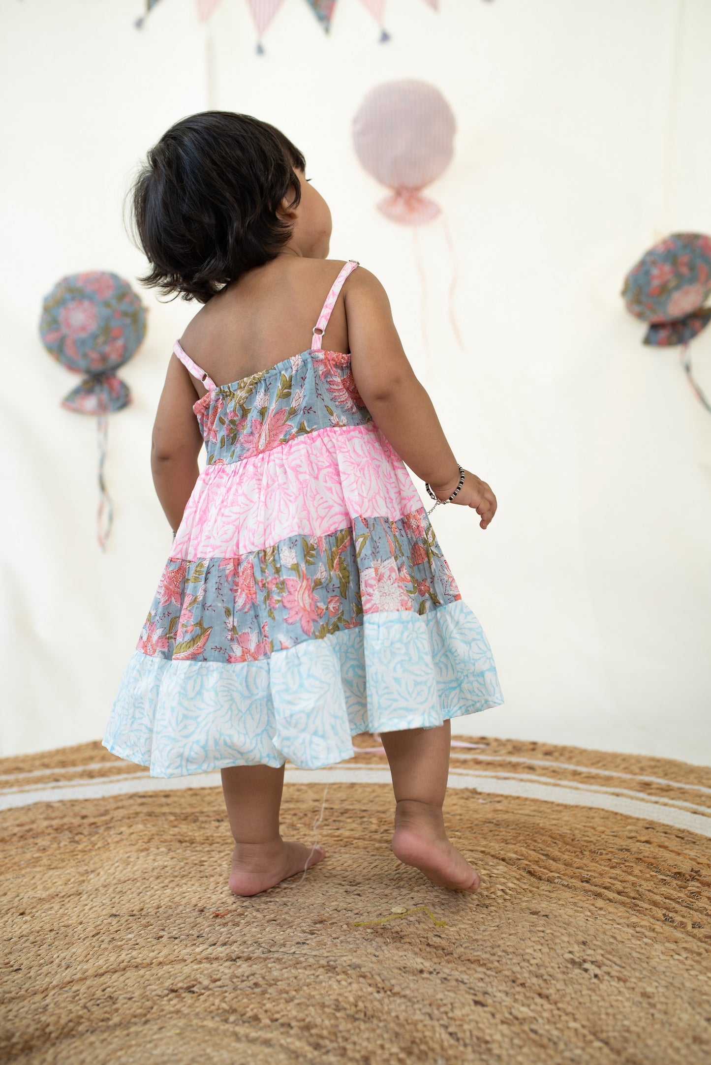 Blush Blue Tier Dress