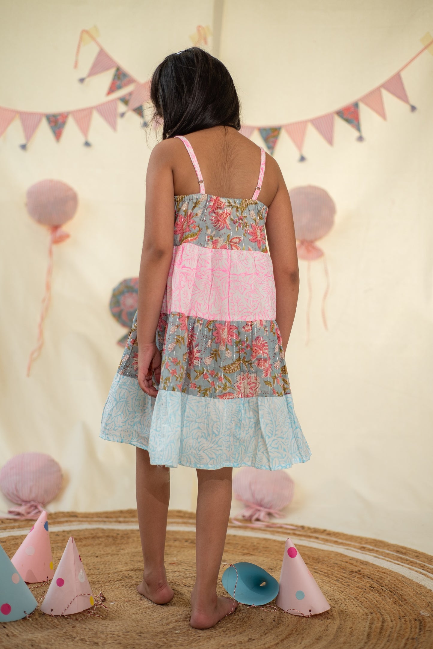 Blush Blue Tier Dress