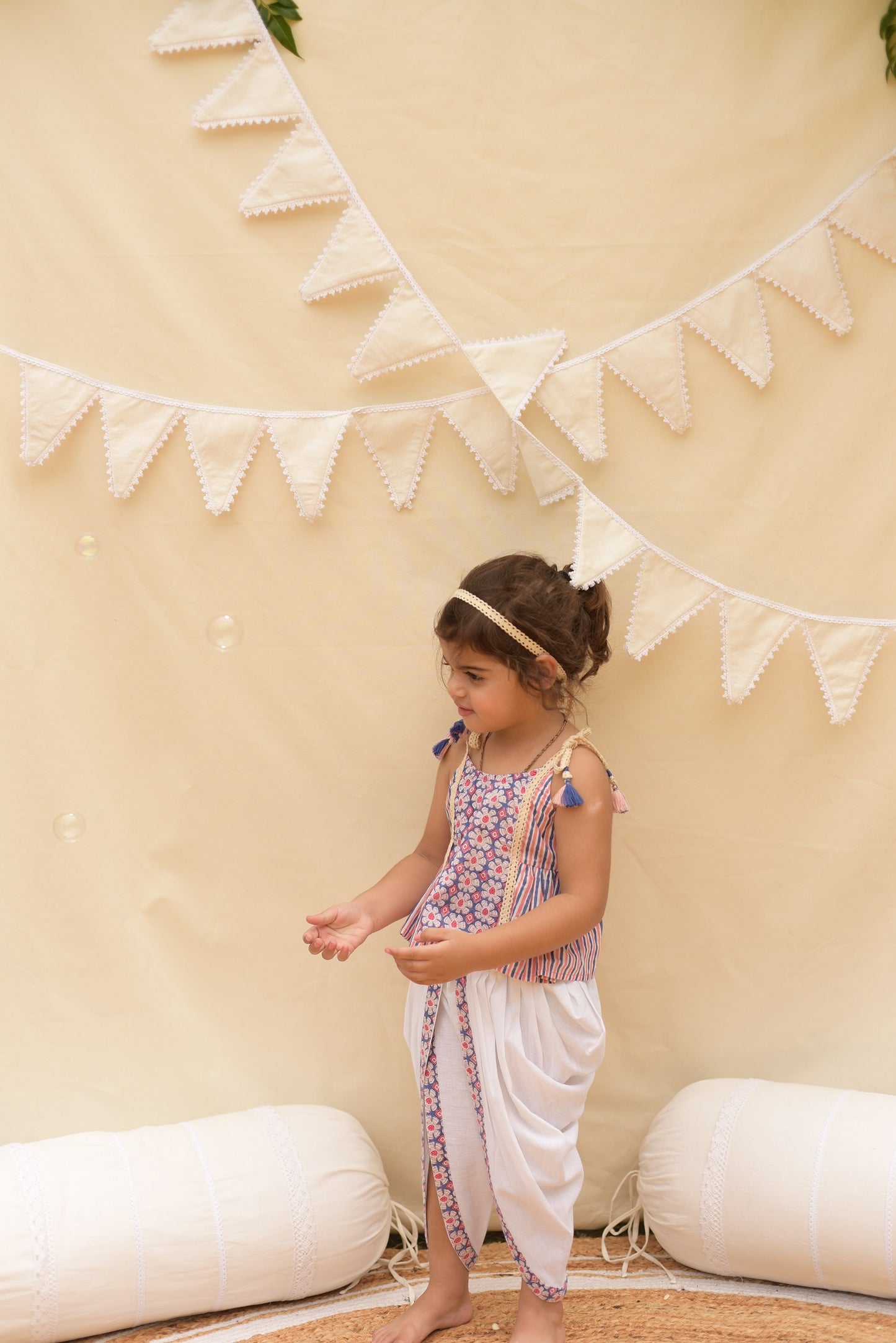 Meera Dhoti Crop-Top Set