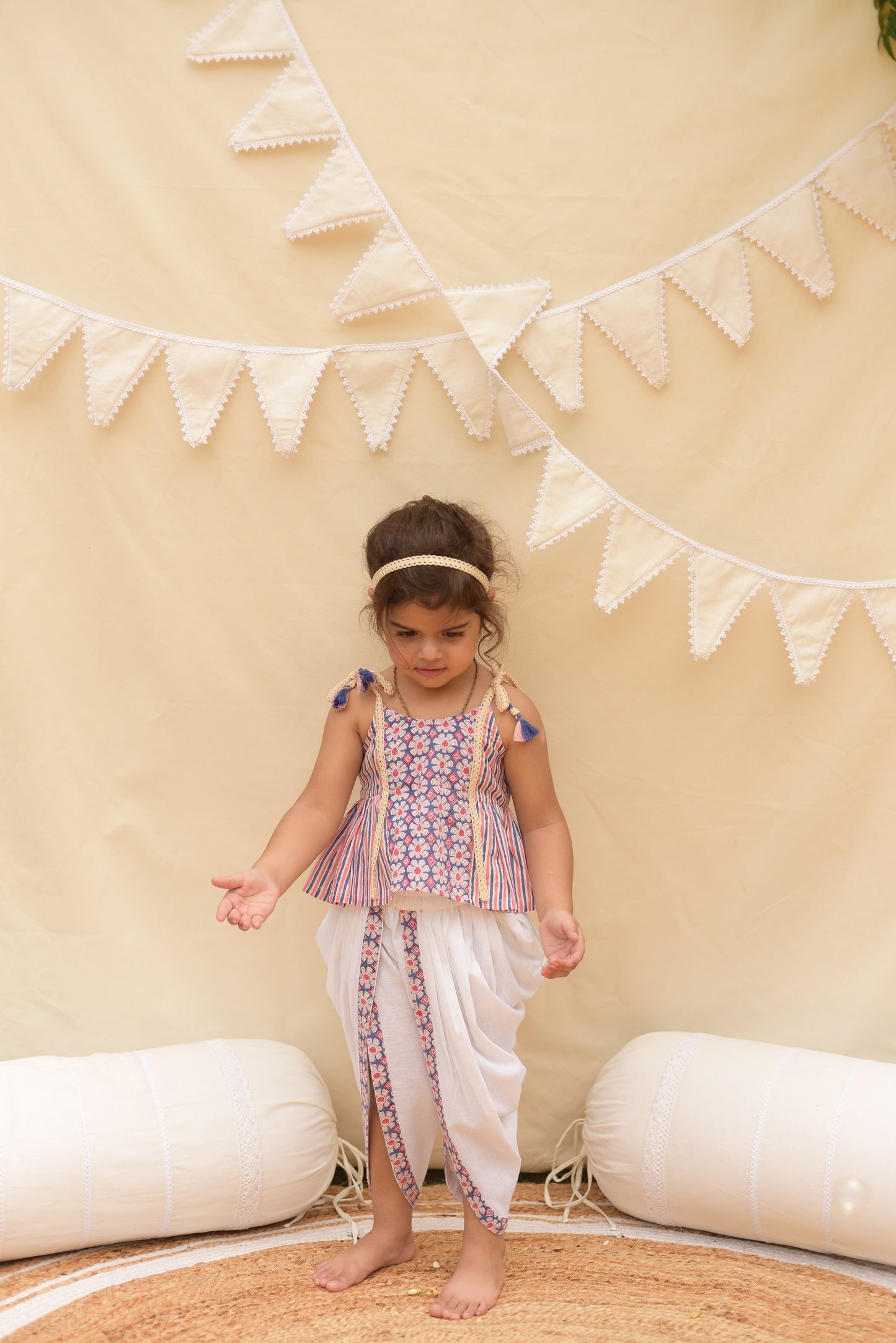 Meera Dhoti Crop-Top Set