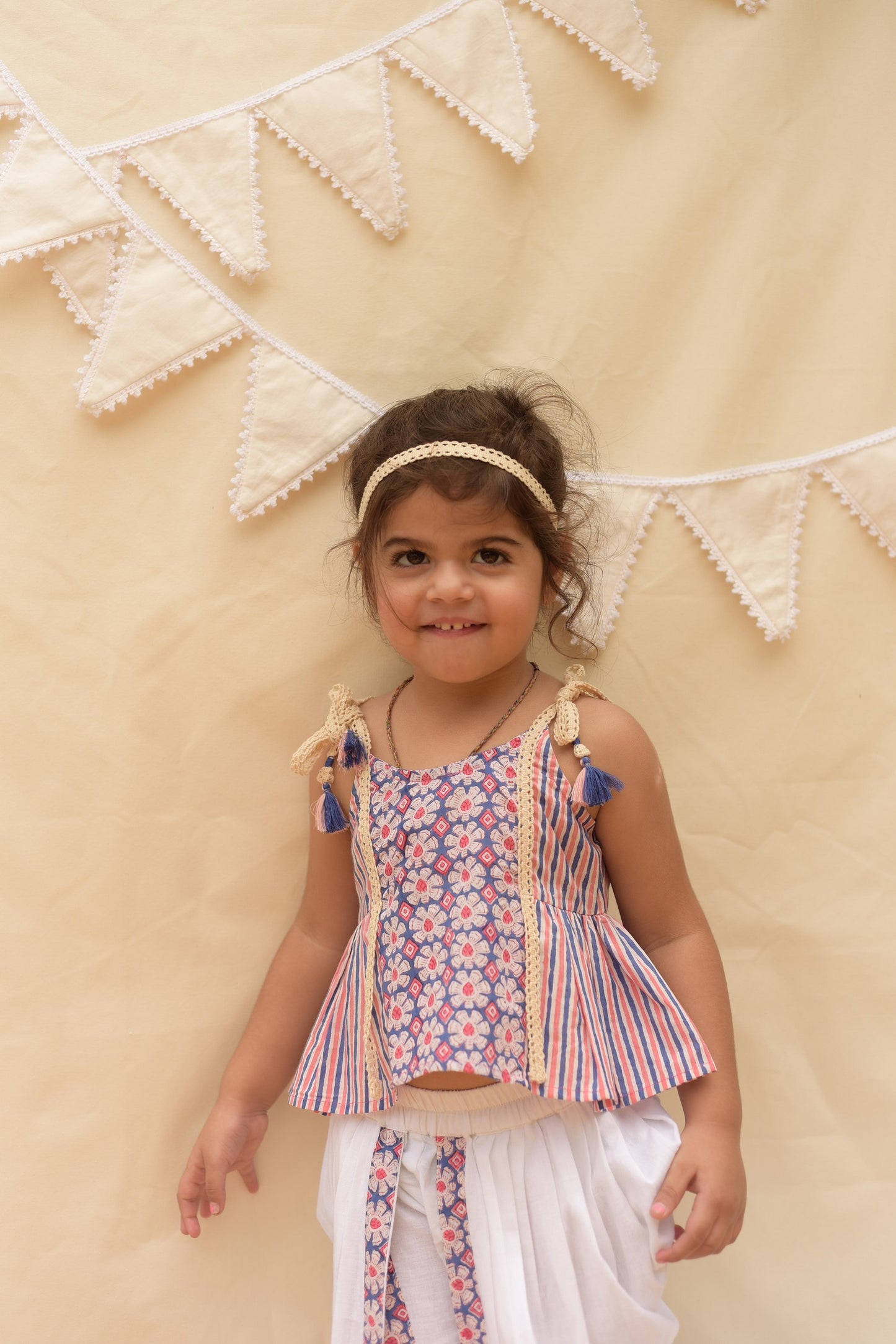 Meera Dhoti Crop-Top Set