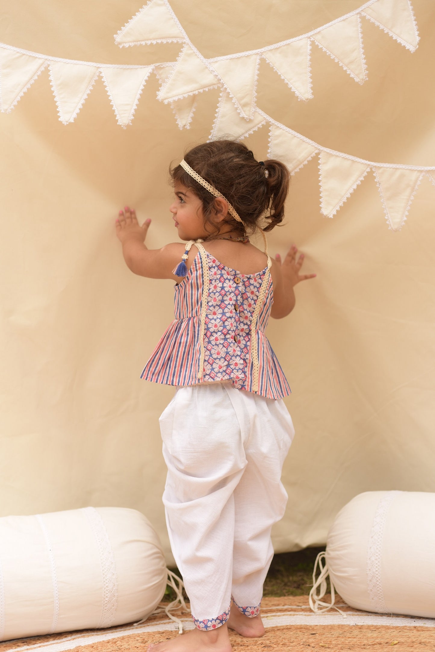 Meera Dhoti Crop-Top Set