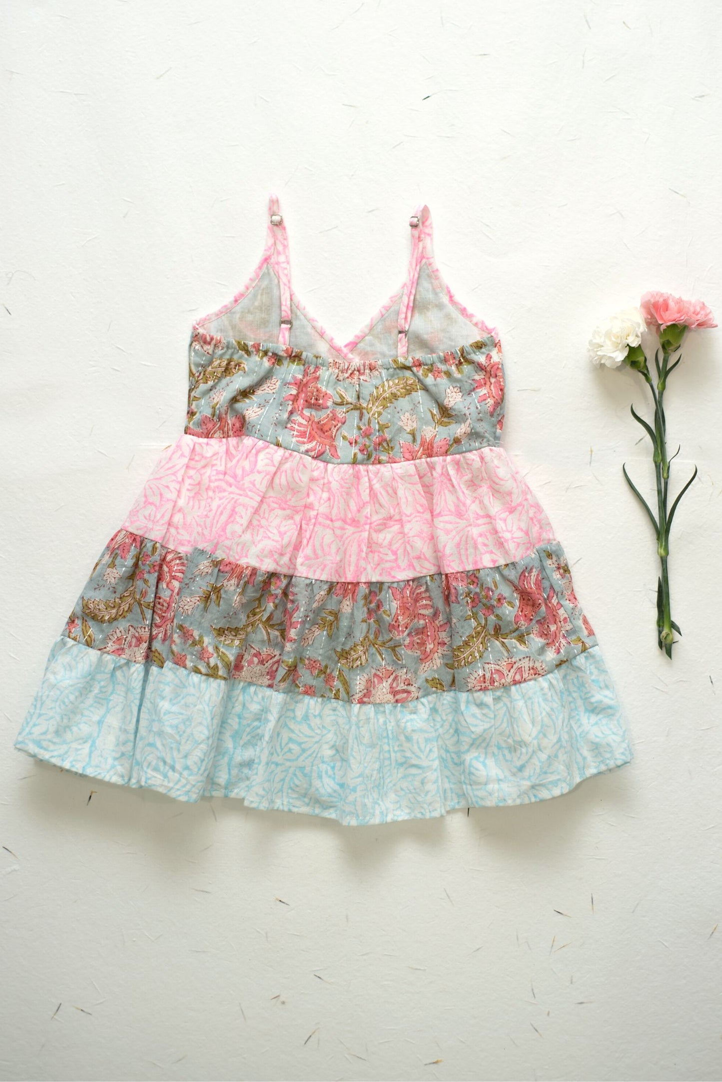 Blush Blue Tier Dress
