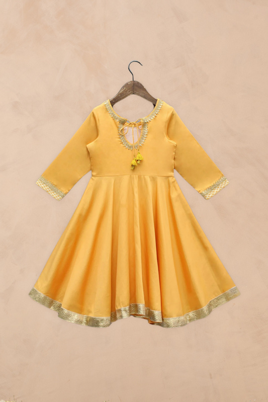 Kesariya Anarkali Dress