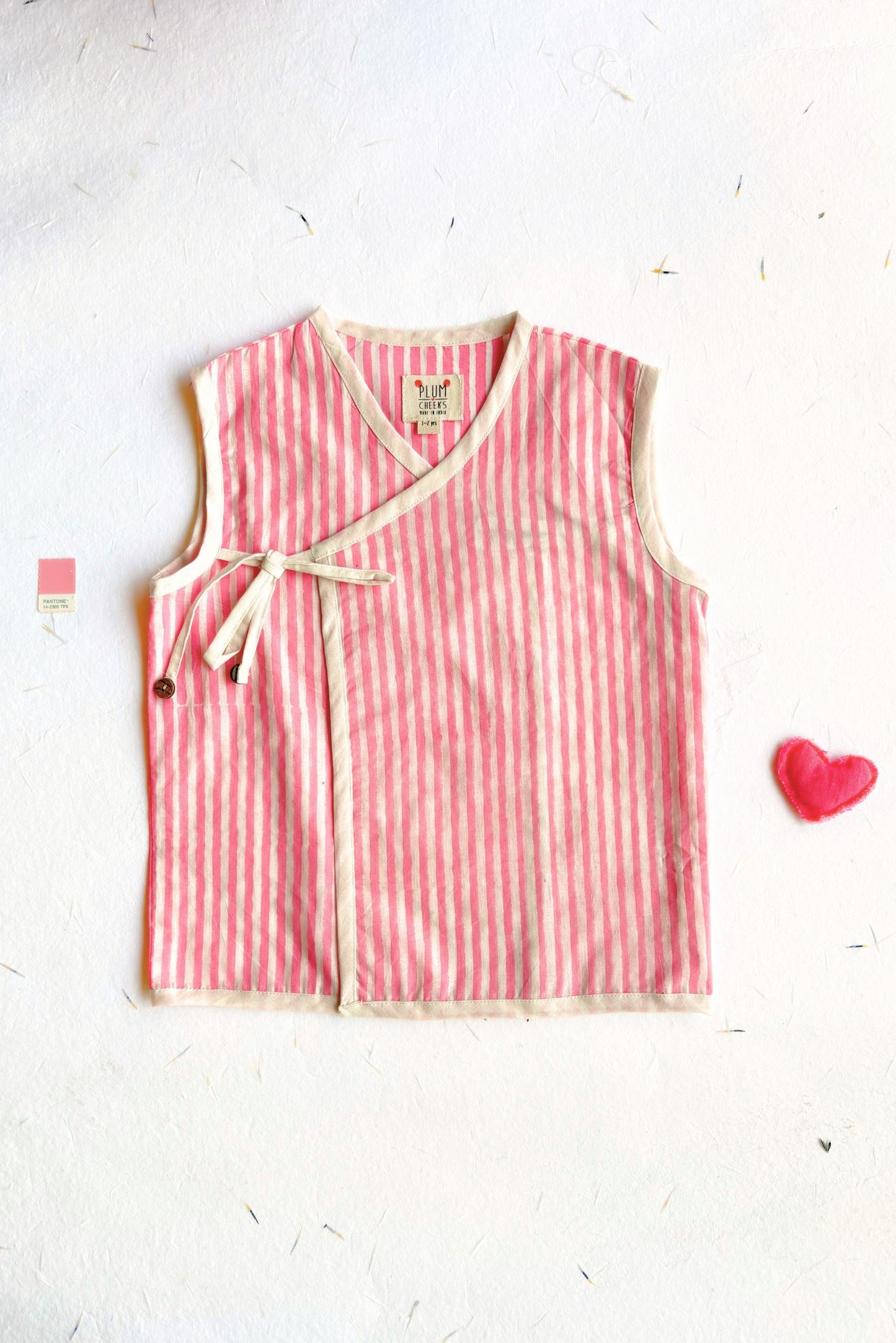 Pink Stripes Jhabla