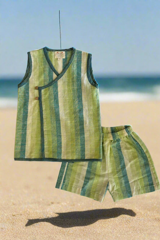 Stripes Jhabla Set