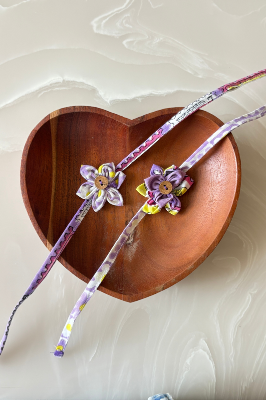 Lilac Set Rakhi - Upcycled