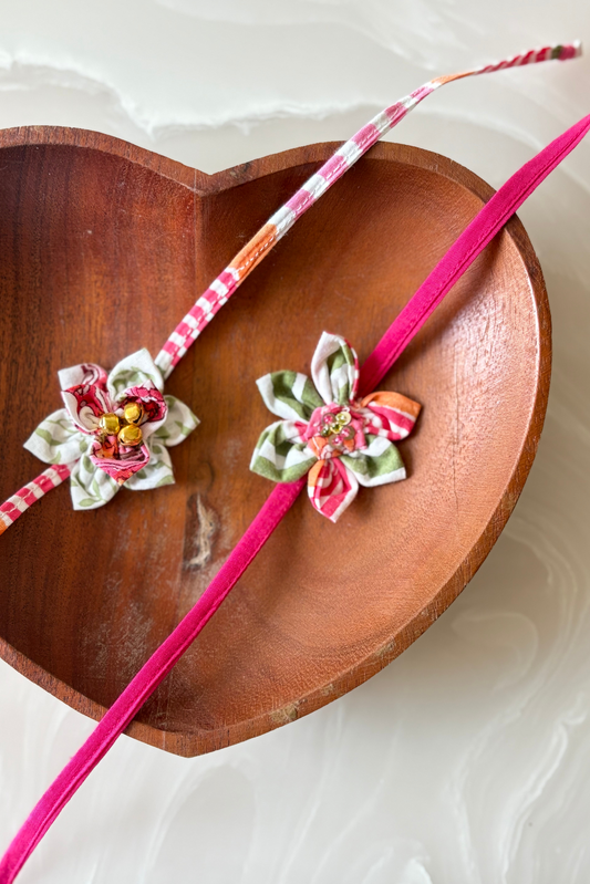 Gulabi Set Rakhi - Upcycled
