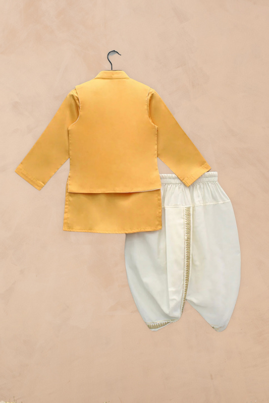 Sunhera Kesariya Dhoti Set