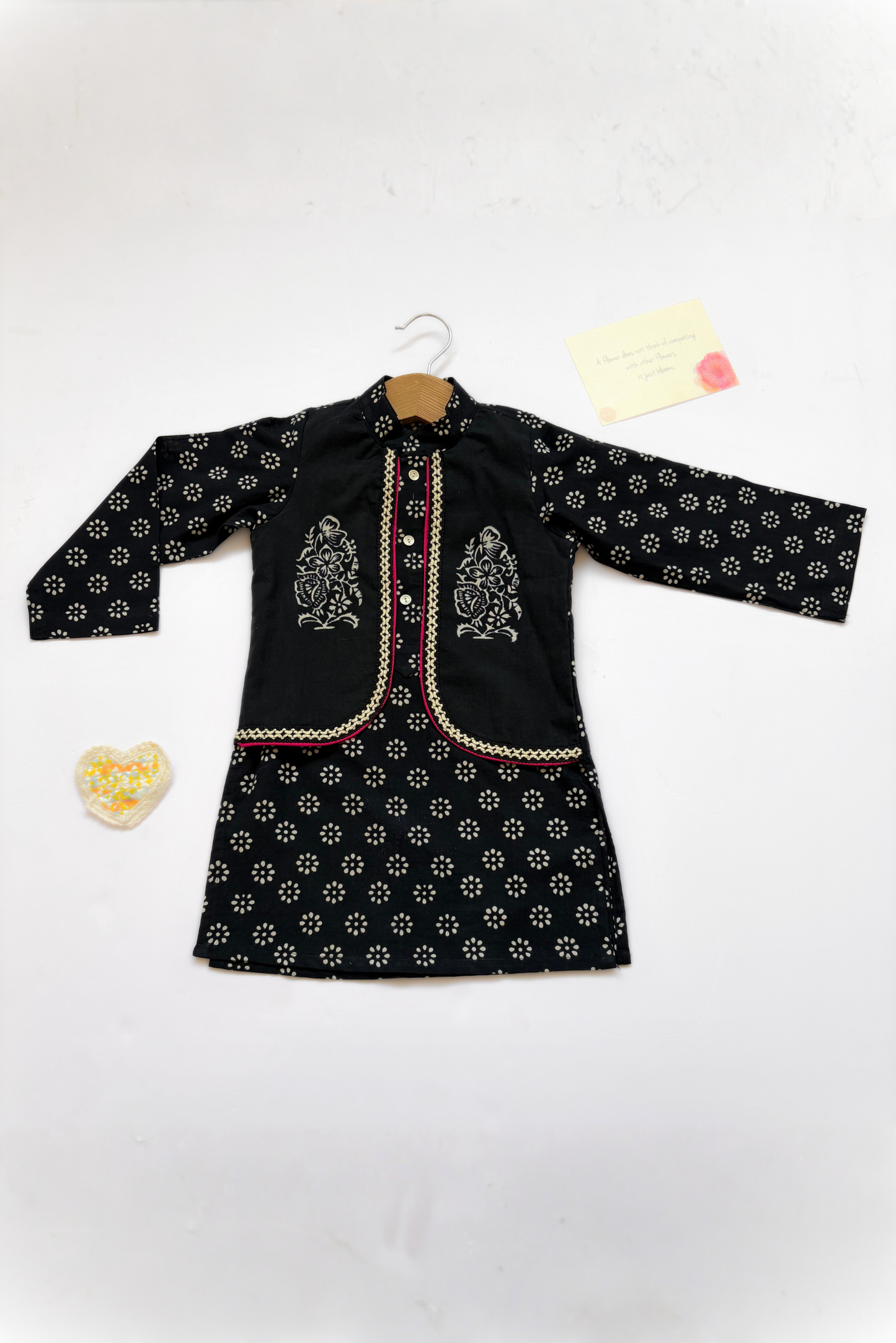 Syahi Jacket Kurta Set