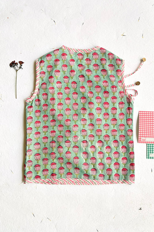 festive kids ethnic wear jhabla close-up detail