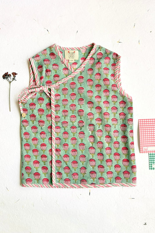 kids jhabla dress cotton print – Plumcheeks