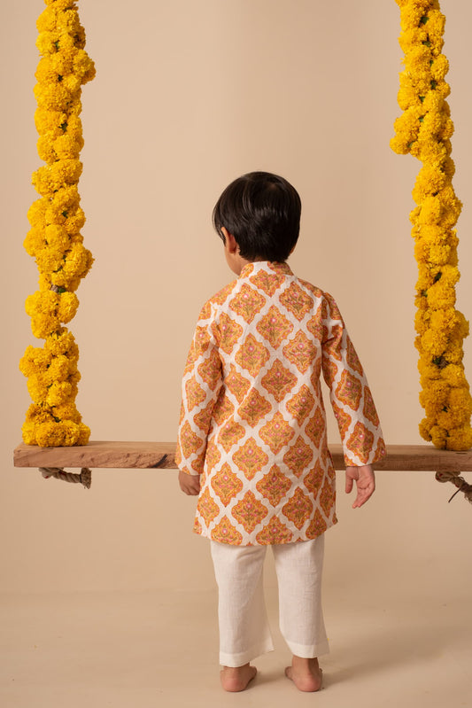 Kids traditional kurta set close-up