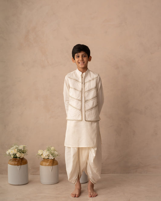 Festive ethnic jacket set for boys