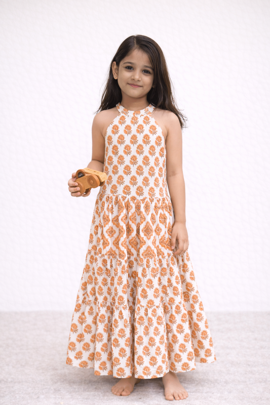Chandan Halter Dress -Kids