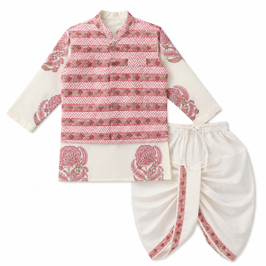 Gul Kurta Dhoti Set