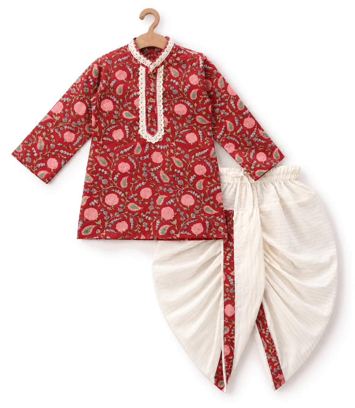 Lal Bagh Dhoti Kurta Set
