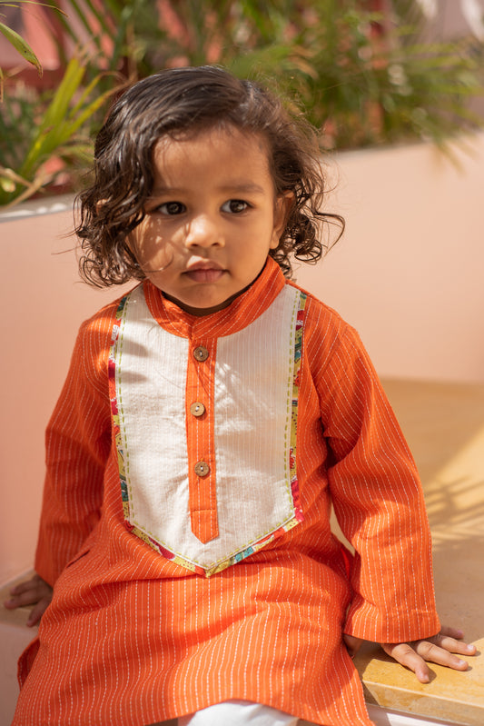 Narangi Kurta Set
