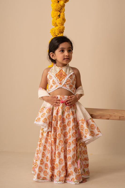 Genda Lehenga Set