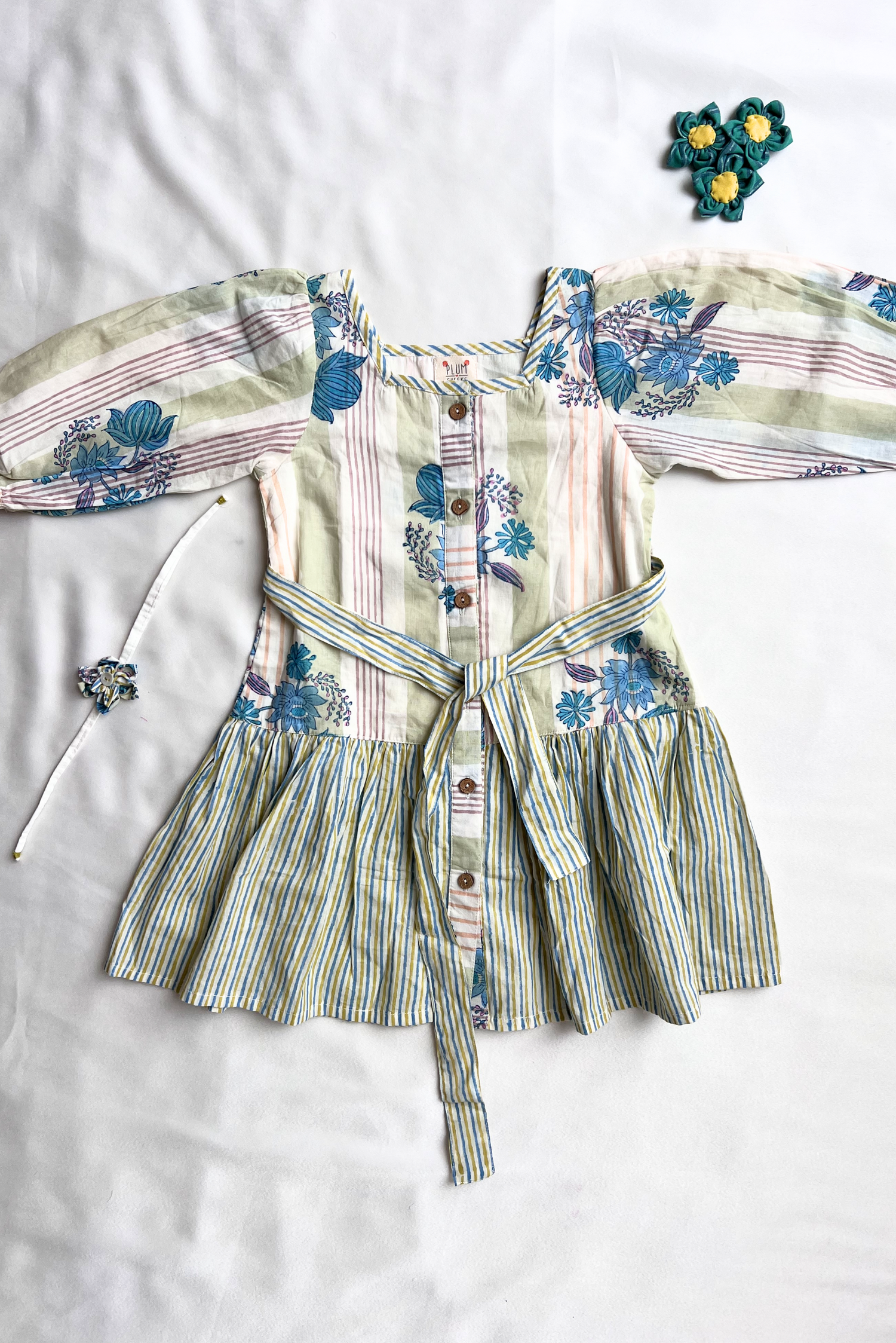 Girls festive ethnic dress PlumCheeks