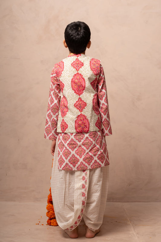Kids traditional bandi jacket set