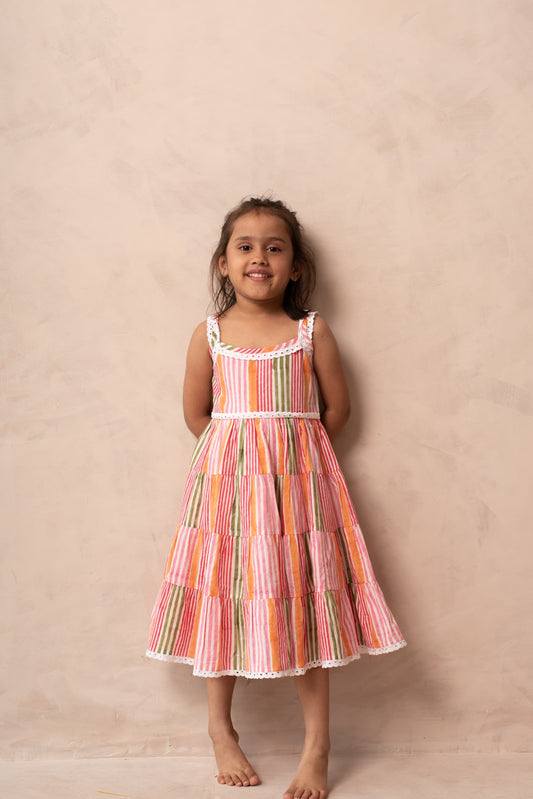 Girls festive ethnic hawa hawai dress