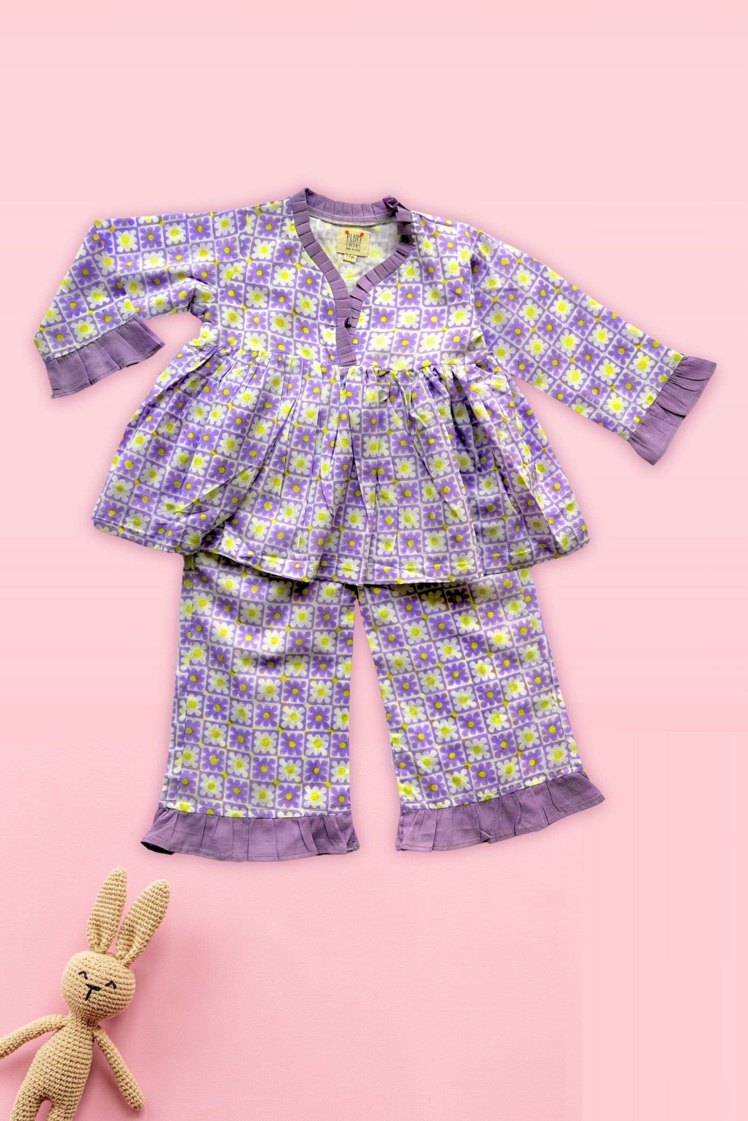 kids two-piece co-ord set cotton fabric