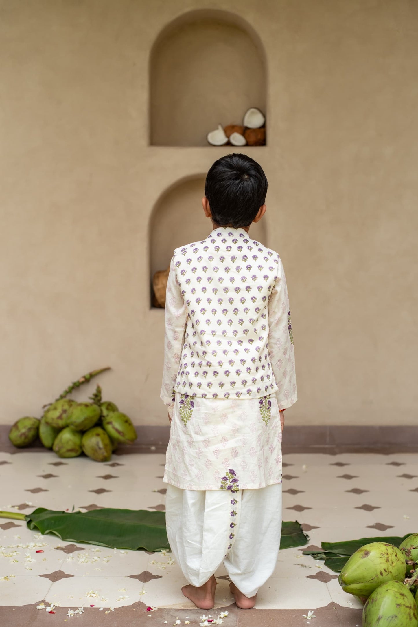 Kids ethnic kurta set PlumCheeks