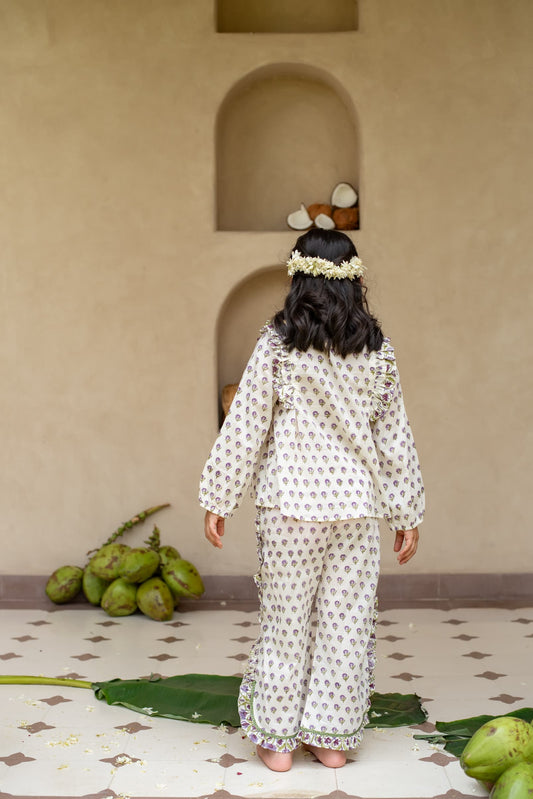 Kids jamuni ethnic co-ord outfit