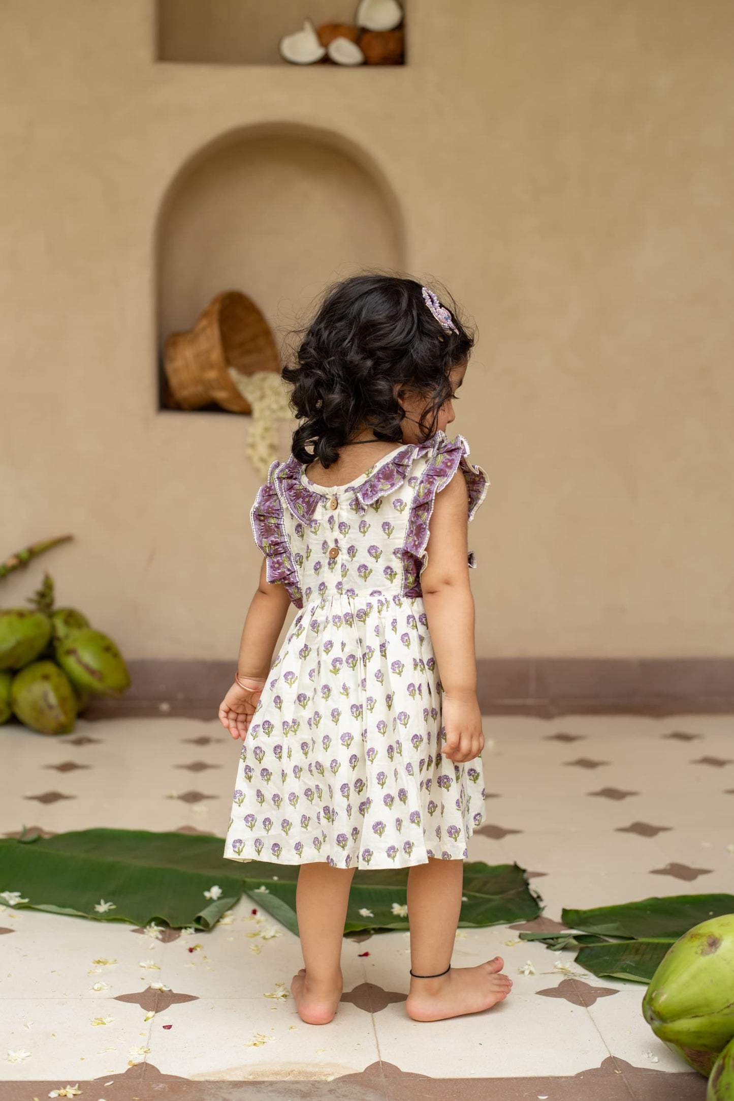 Kids ethnic jacket dress PlumCheeks