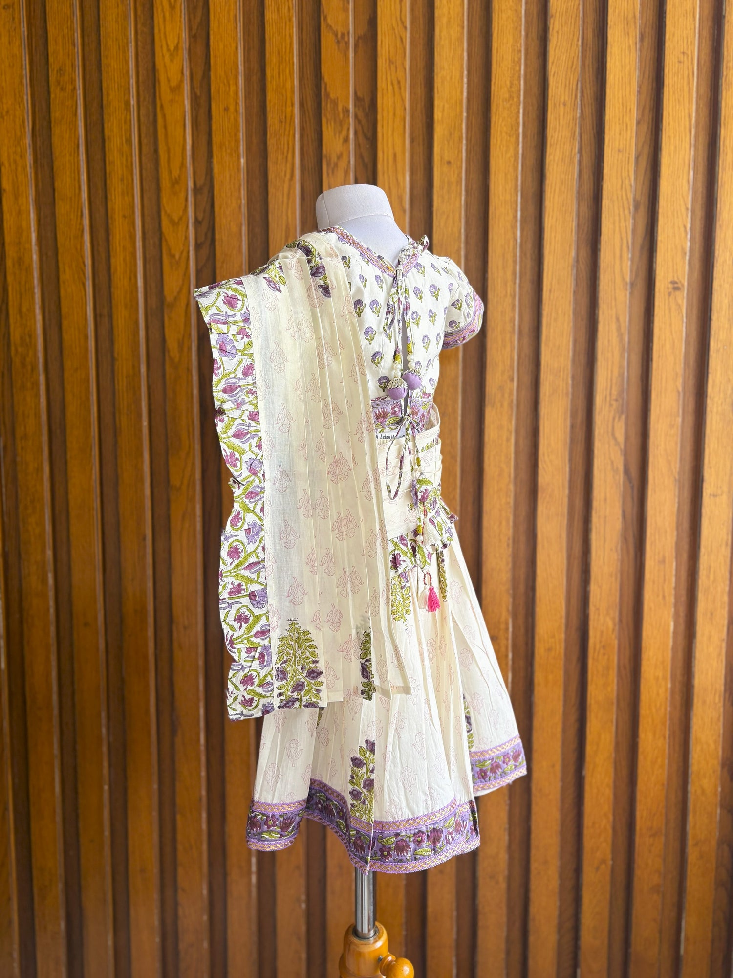 Kids jamuni saree outfit