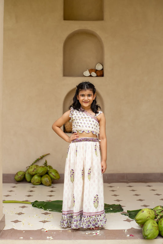 Girls festive ethnic skirt set Jamuni