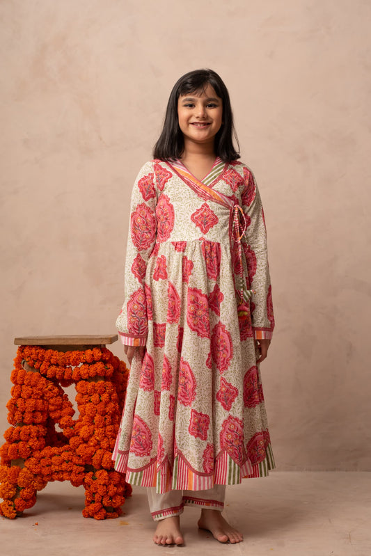 Girls festive ethnic anarkali outfit