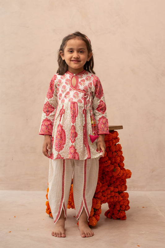 Kids traditional angrakha dhoti set