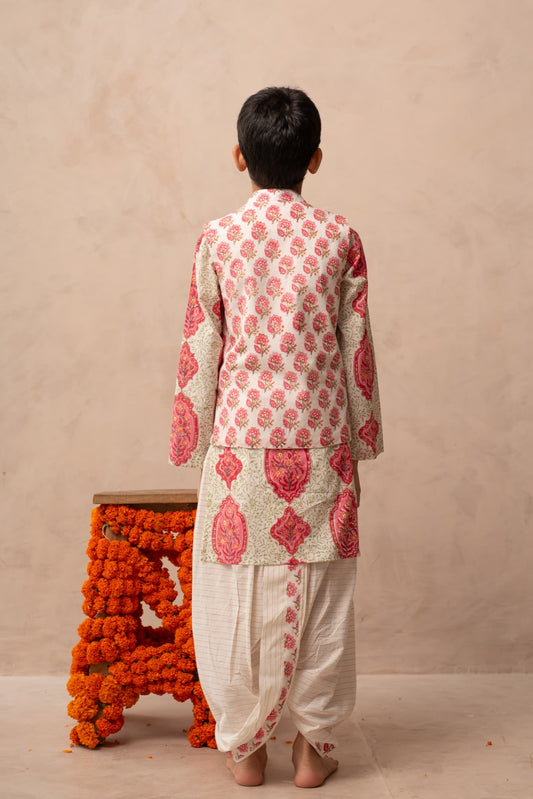 Kids traditional bandi jacket set
