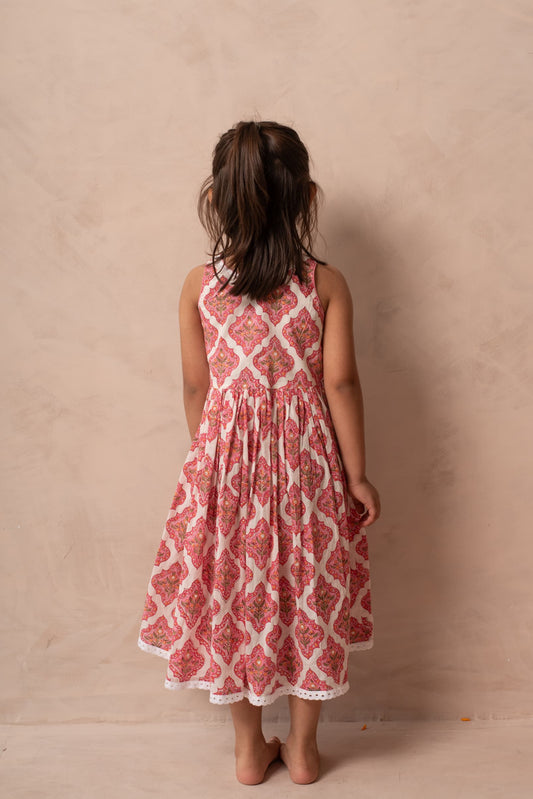 Girls festive ethnic jacket dress