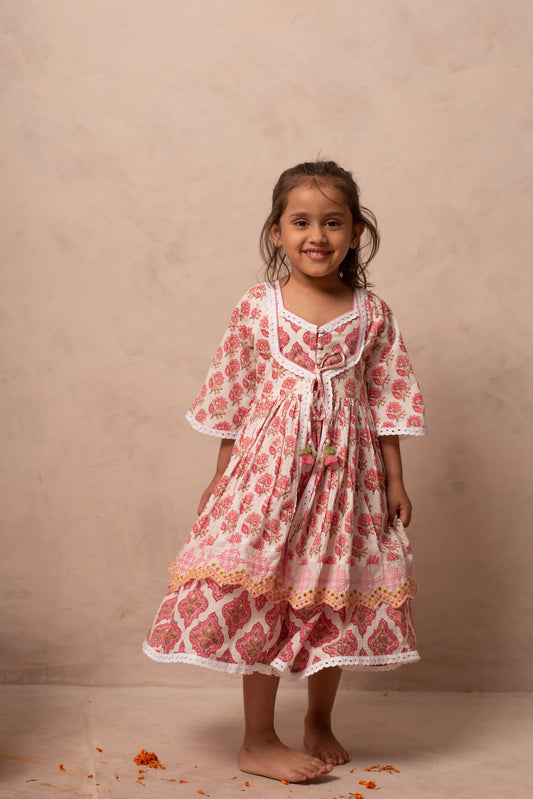 Kids traditional jacket dress close-up