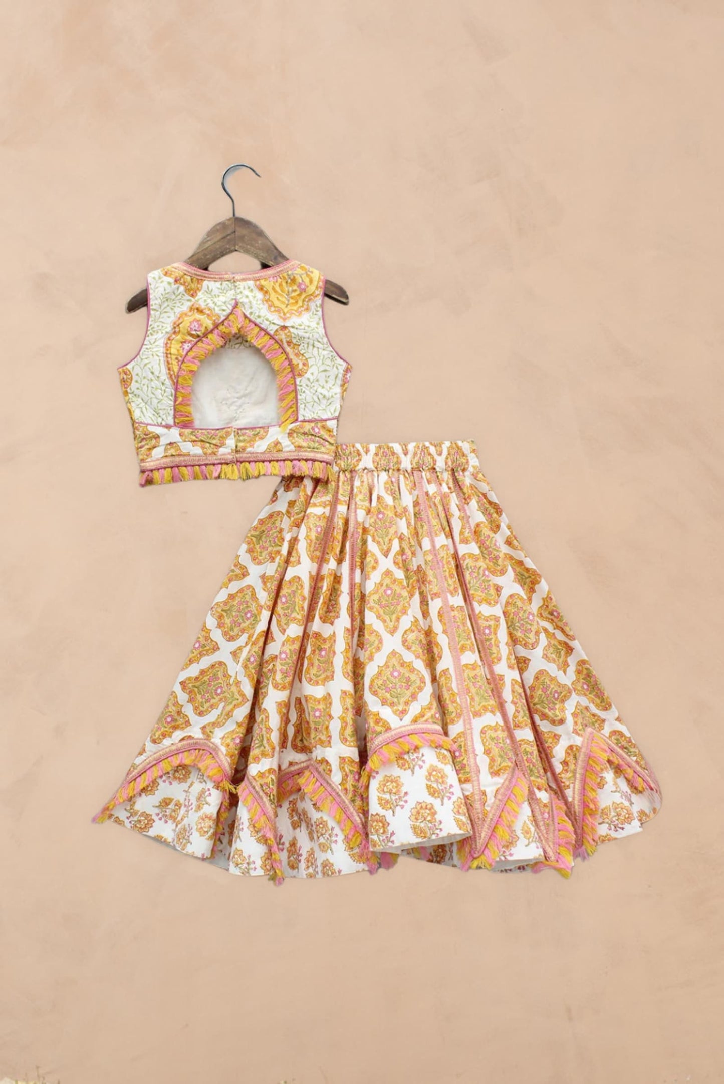 Kids traditional lehenga set close-up