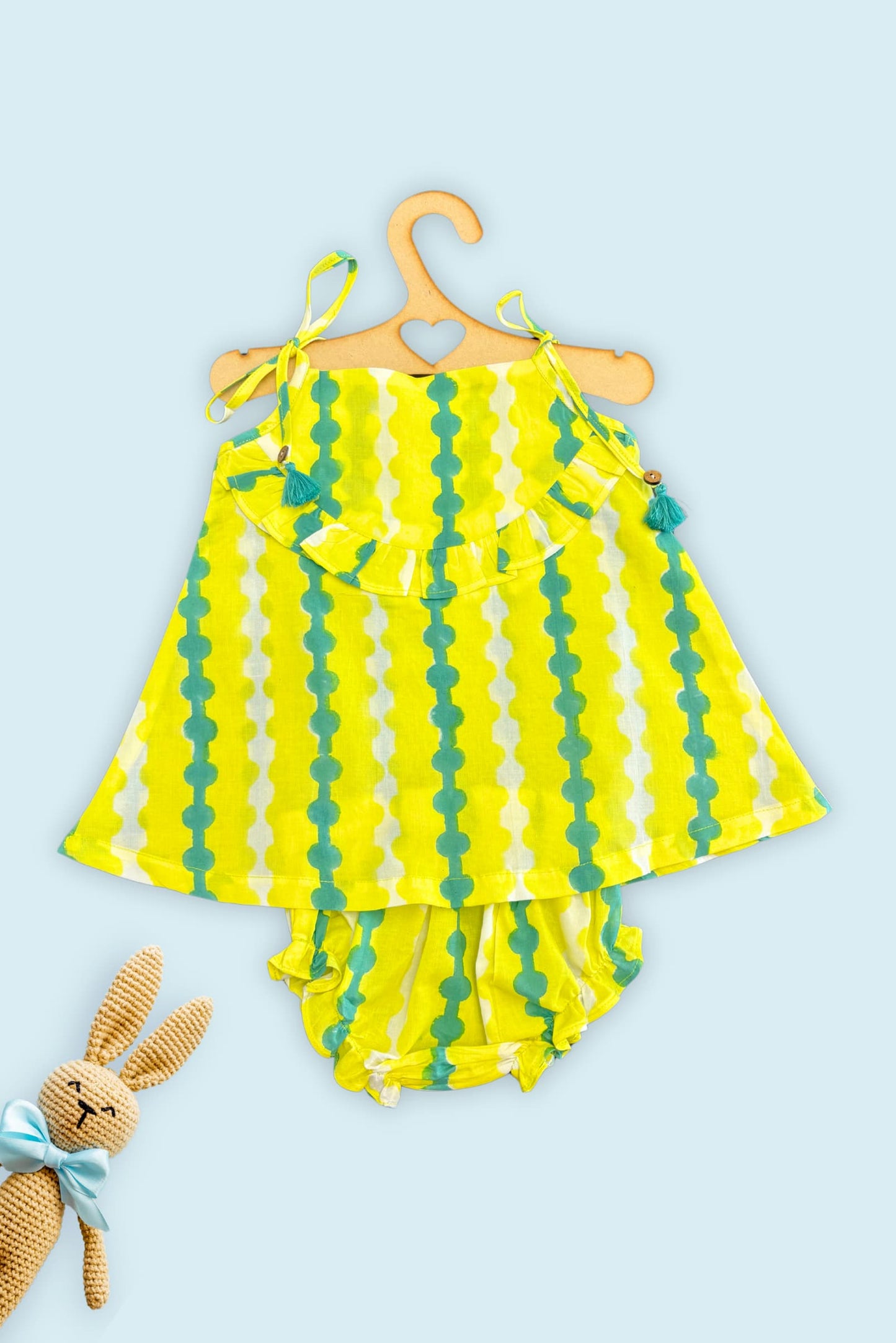 Lemon Bloomer Set kids front view outfit