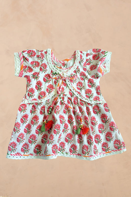 Little Marigold Jamna Set for girls – cotton ethnic outfit front view