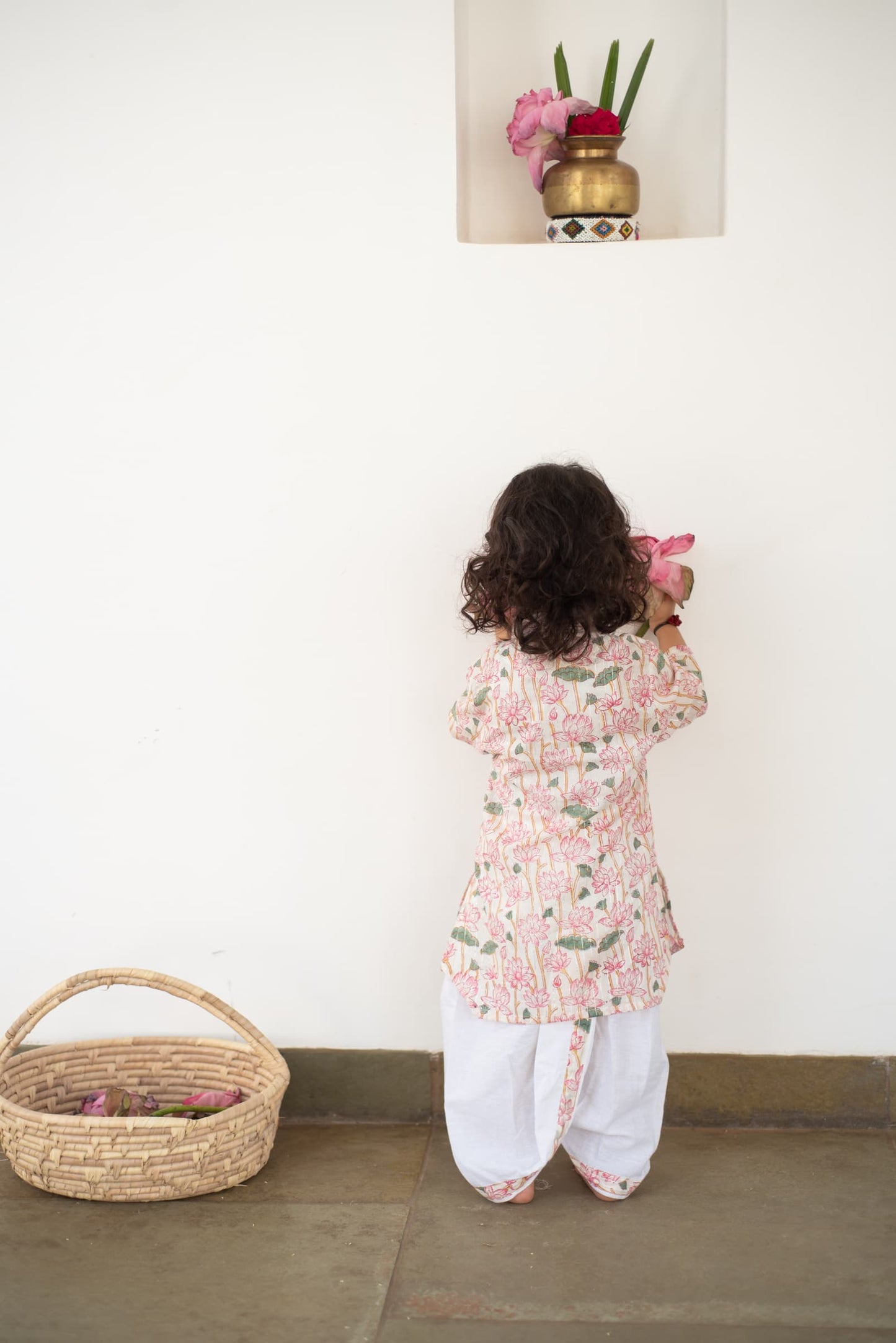 festive kids ethnic wear kurta set close‑up