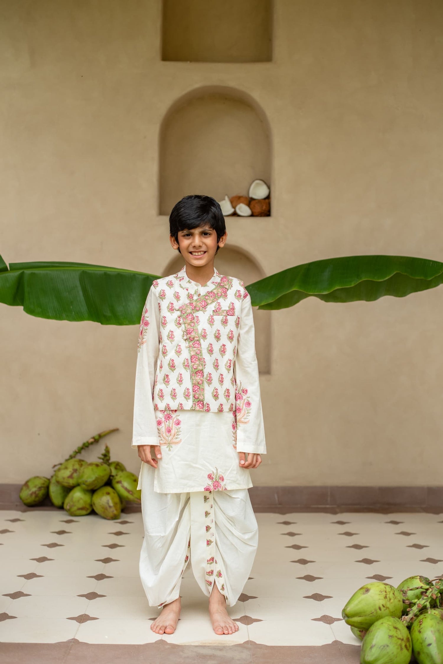 Manika Bandi Set breathable cotton kids outfit