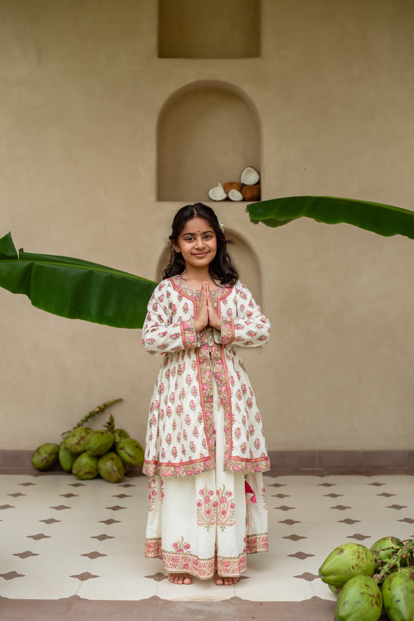 girls lotus bloom lehenga set comfortable fabric – Plumcheeks