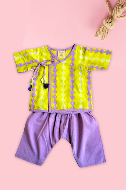 kids meadow print jhabla set – Plumcheeks”