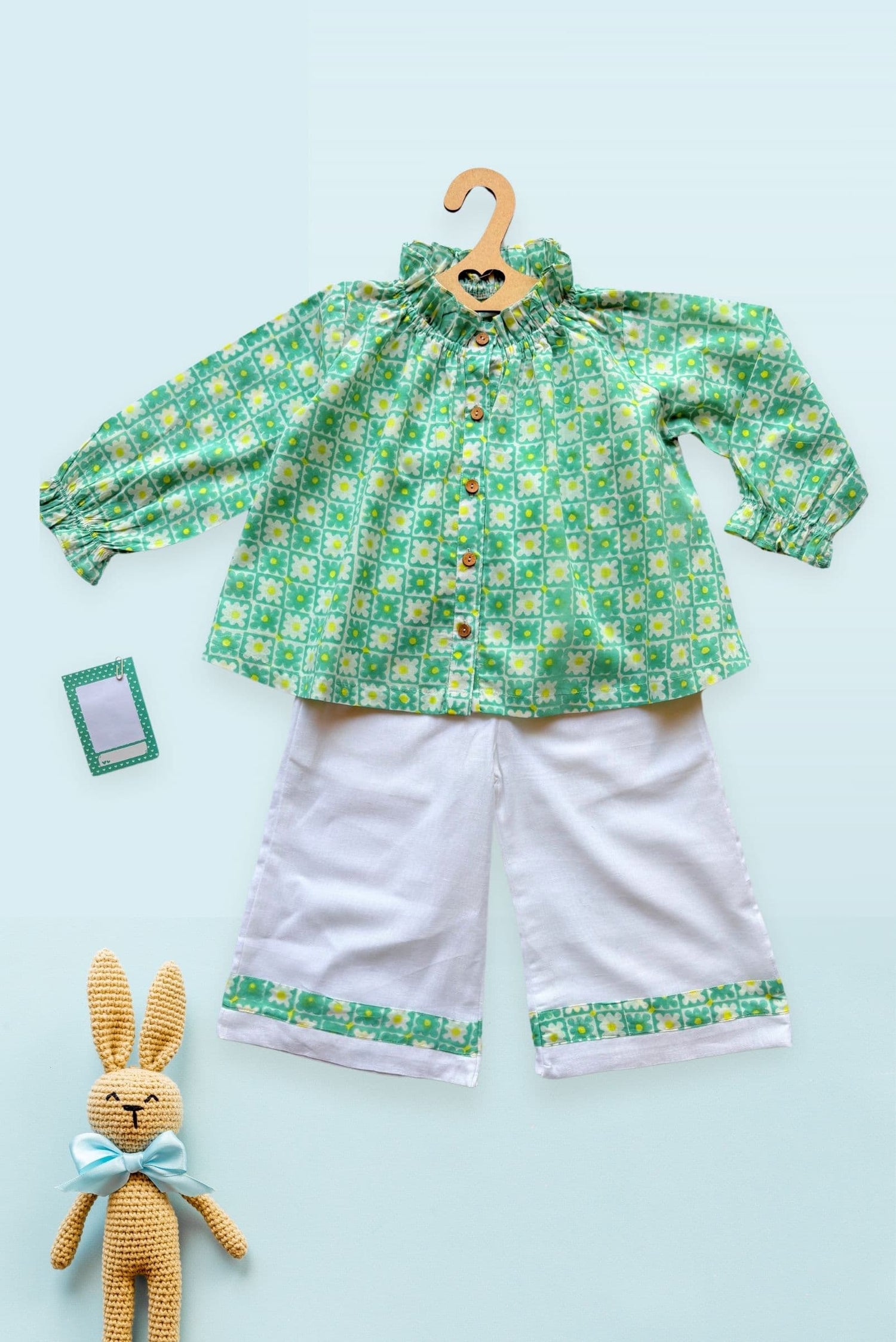 kids casual two-piece co-ord set close-up